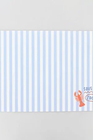 Set de table 'Sous l'Océan' blanc et bleu Top Vente